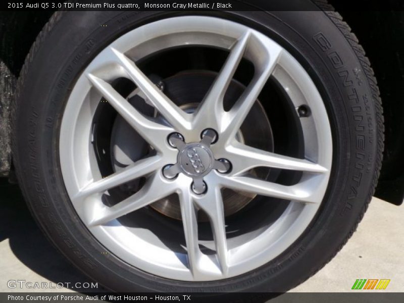 Monsoon Gray Metallic / Black 2015 Audi Q5 3.0 TDI Premium Plus quattro