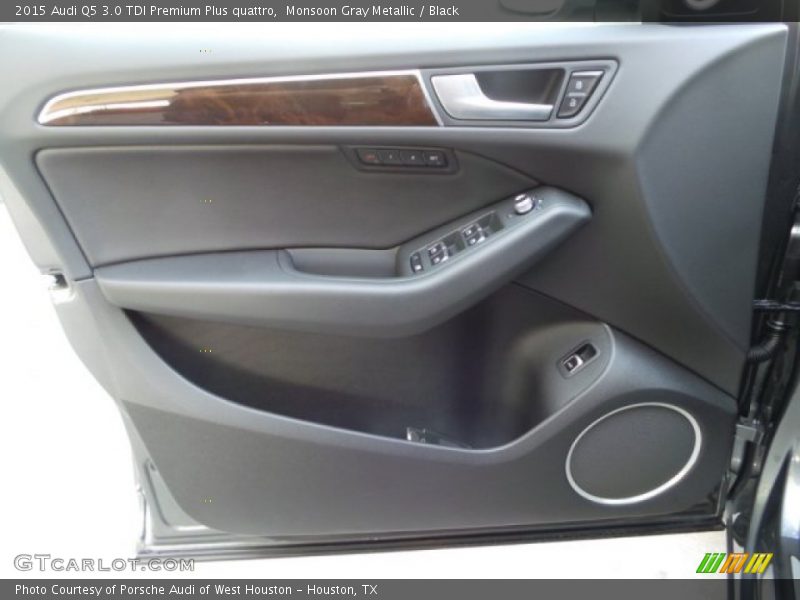 Monsoon Gray Metallic / Black 2015 Audi Q5 3.0 TDI Premium Plus quattro