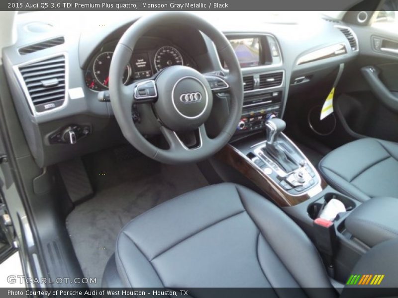 Monsoon Gray Metallic / Black 2015 Audi Q5 3.0 TDI Premium Plus quattro