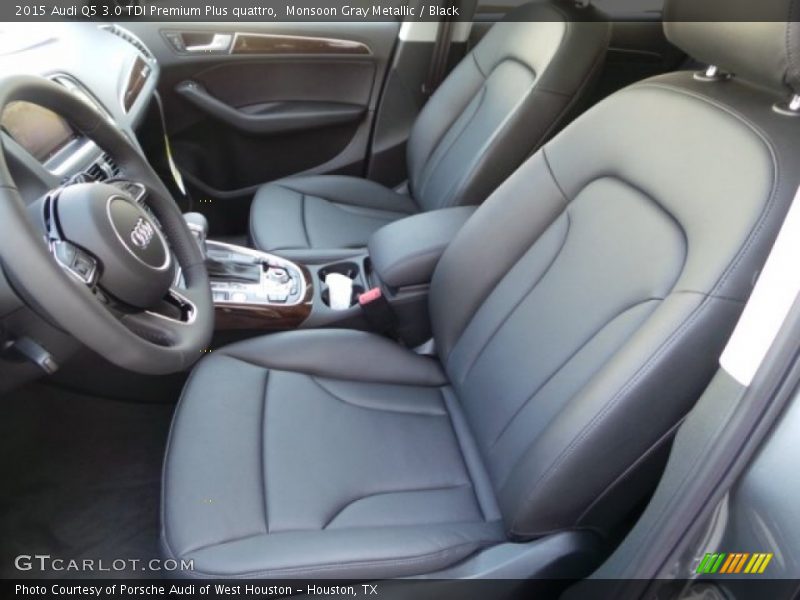 Monsoon Gray Metallic / Black 2015 Audi Q5 3.0 TDI Premium Plus quattro