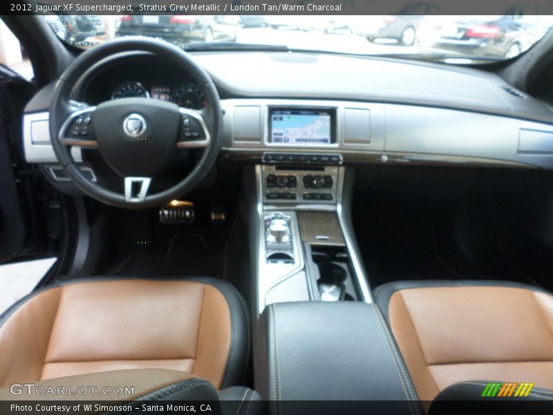 Stratus Grey Metallic / London Tan/Warm Charcoal 2012 Jaguar XF Supercharged