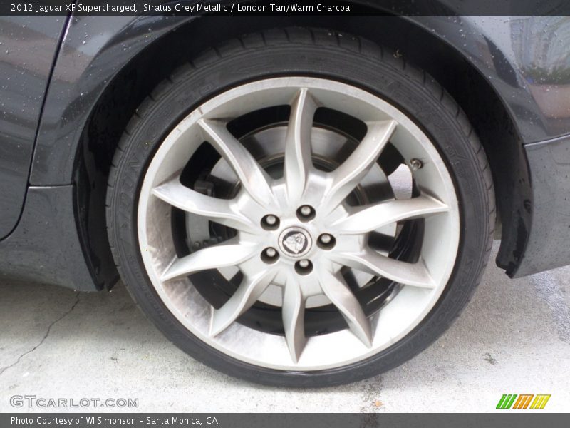 Stratus Grey Metallic / London Tan/Warm Charcoal 2012 Jaguar XF Supercharged