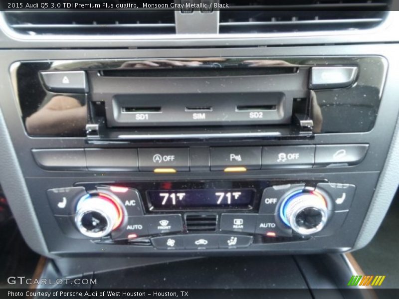 Monsoon Gray Metallic / Black 2015 Audi Q5 3.0 TDI Premium Plus quattro