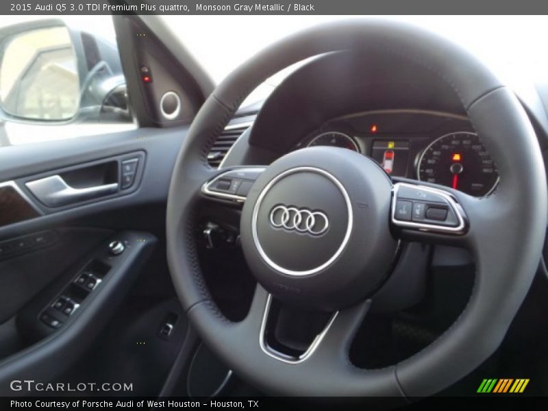 Monsoon Gray Metallic / Black 2015 Audi Q5 3.0 TDI Premium Plus quattro