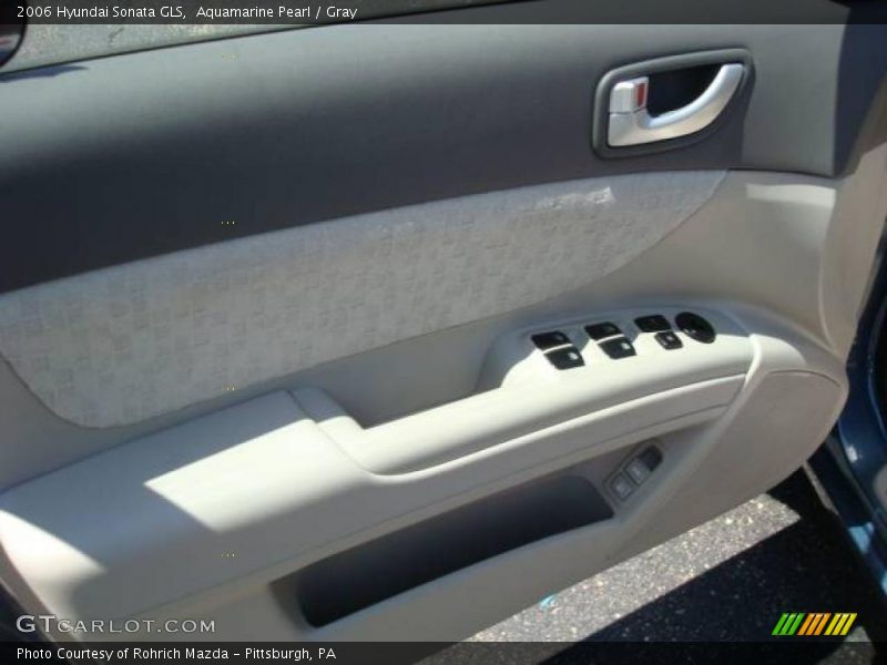 Aquamarine Pearl / Gray 2006 Hyundai Sonata GLS