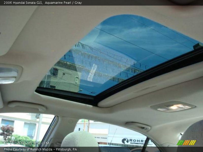 Aquamarine Pearl / Gray 2006 Hyundai Sonata GLS