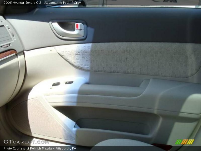 Aquamarine Pearl / Gray 2006 Hyundai Sonata GLS