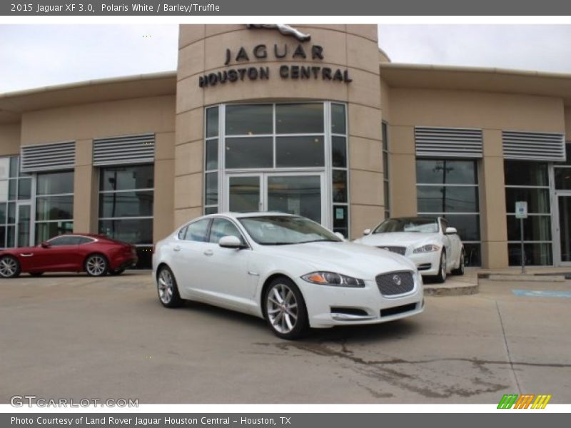 Polaris White / Barley/Truffle 2015 Jaguar XF 3.0