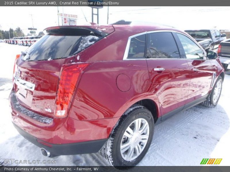 Crystal Red Tintcoat / Ebony/Ebony 2015 Cadillac SRX Luxury AWD