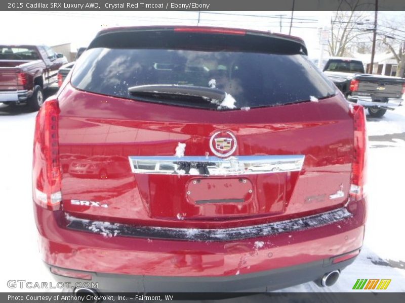 Crystal Red Tintcoat / Ebony/Ebony 2015 Cadillac SRX Luxury AWD