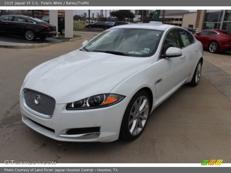 Polaris White / Barley/Truffle 2015 Jaguar XF 3.0