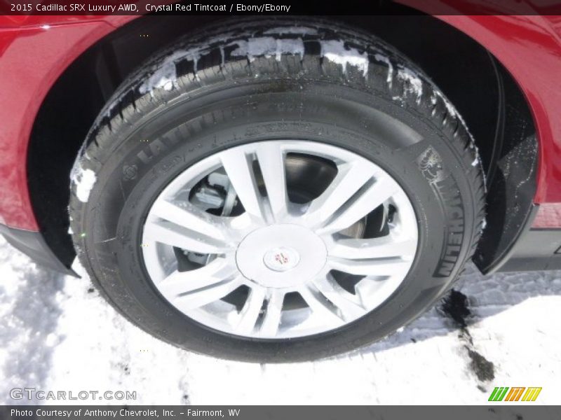 Crystal Red Tintcoat / Ebony/Ebony 2015 Cadillac SRX Luxury AWD