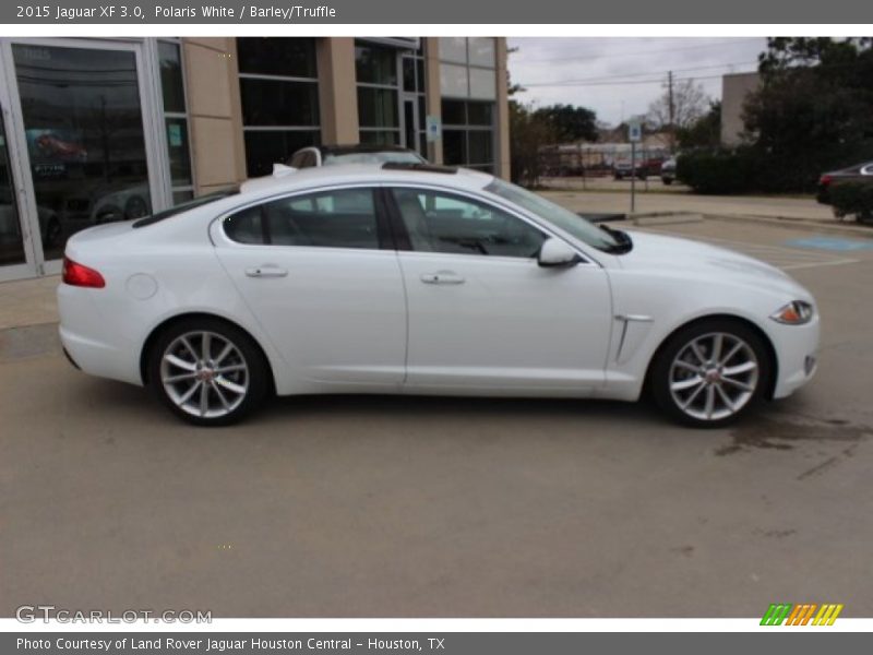 Polaris White / Barley/Truffle 2015 Jaguar XF 3.0