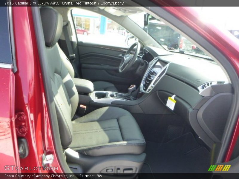 Crystal Red Tintcoat / Ebony/Ebony 2015 Cadillac SRX Luxury AWD