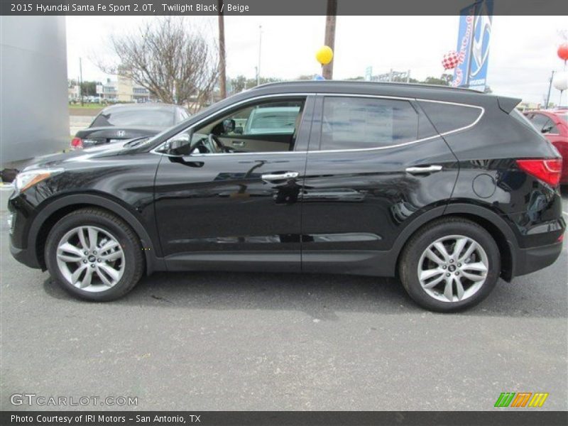 Twilight Black / Beige 2015 Hyundai Santa Fe Sport 2.0T