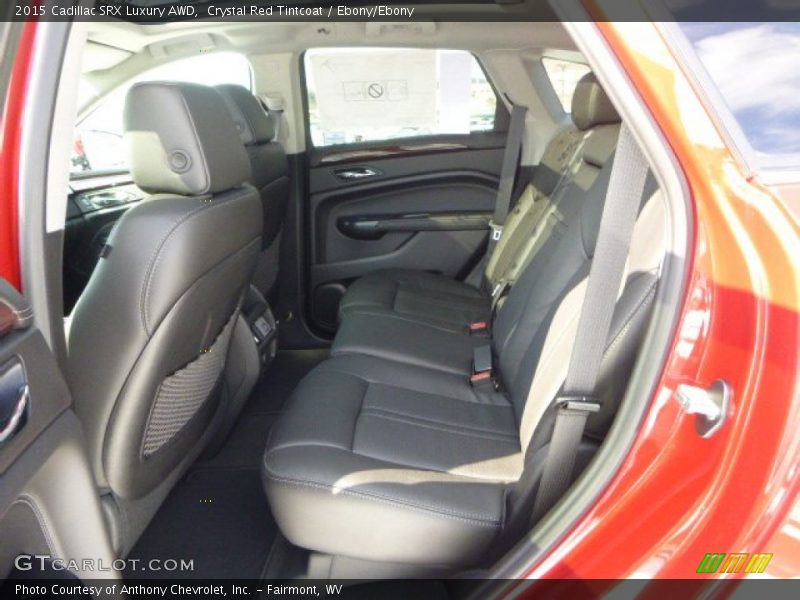 Crystal Red Tintcoat / Ebony/Ebony 2015 Cadillac SRX Luxury AWD