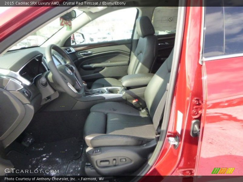 Crystal Red Tintcoat / Ebony/Ebony 2015 Cadillac SRX Luxury AWD