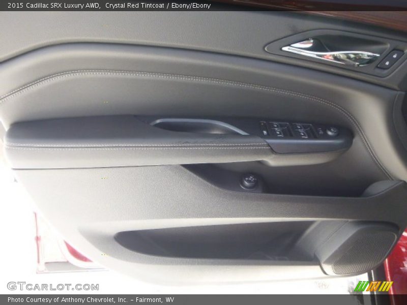 Crystal Red Tintcoat / Ebony/Ebony 2015 Cadillac SRX Luxury AWD