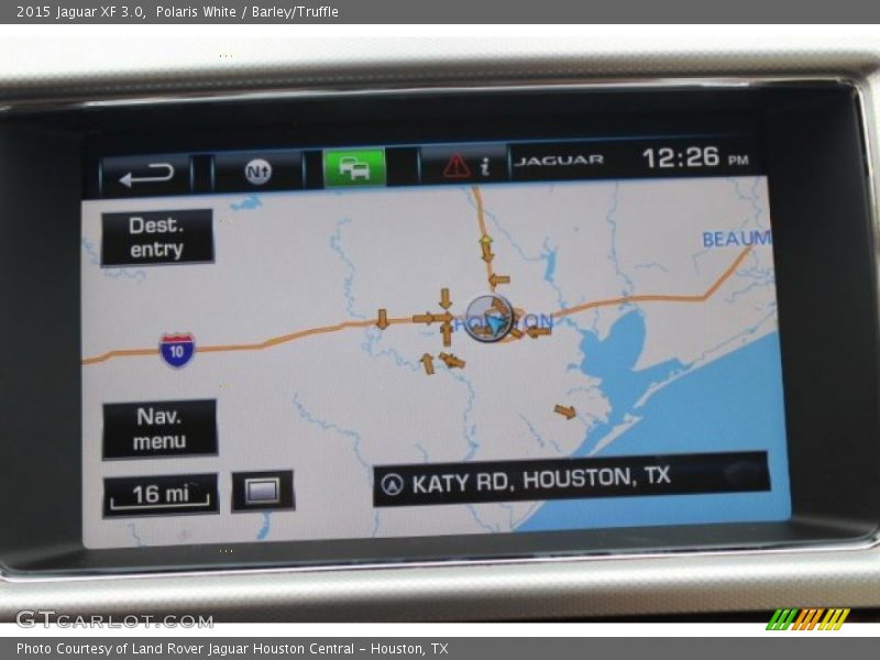 Polaris White / Barley/Truffle 2015 Jaguar XF 3.0