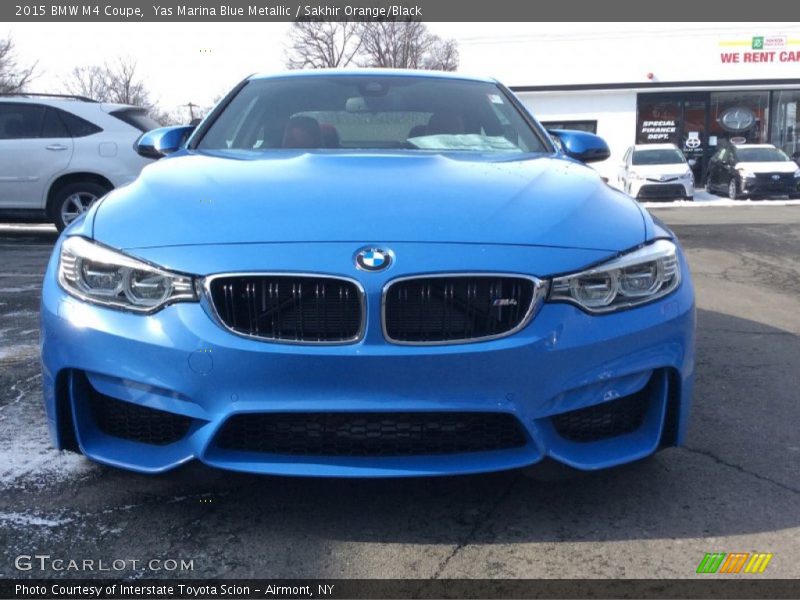 Yas Marina Blue Metallic / Sakhir Orange/Black 2015 BMW M4 Coupe
