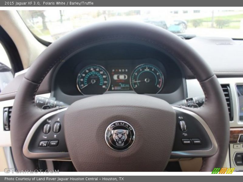 Polaris White / Barley/Truffle 2015 Jaguar XF 3.0