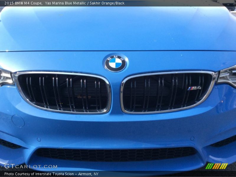 Yas Marina Blue Metallic / Sakhir Orange/Black 2015 BMW M4 Coupe