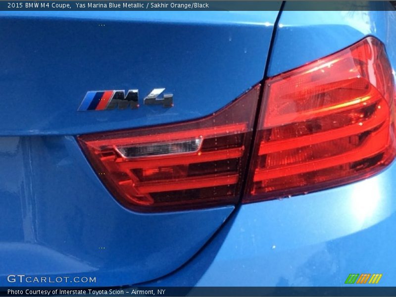 Yas Marina Blue Metallic / Sakhir Orange/Black 2015 BMW M4 Coupe