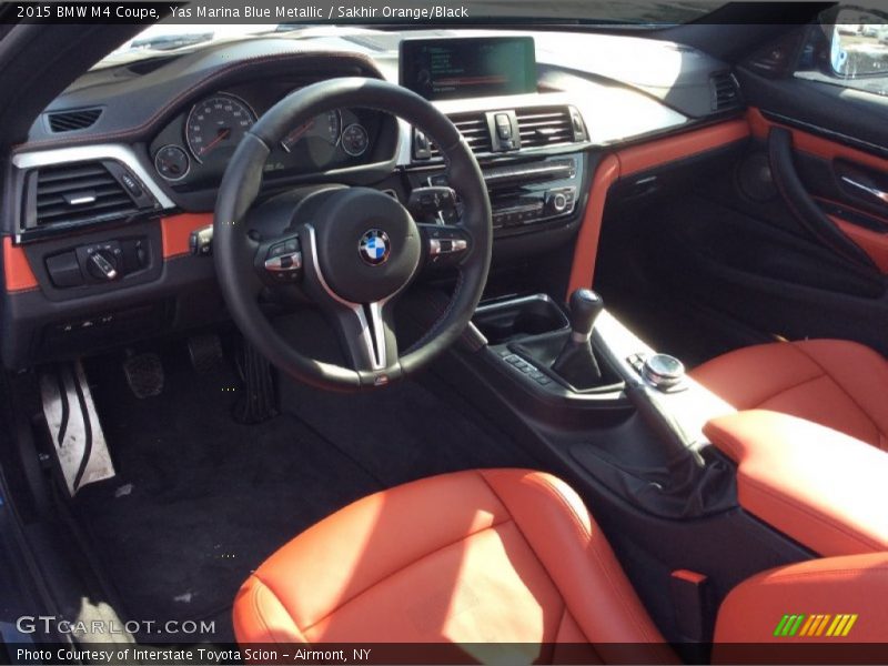 Yas Marina Blue Metallic / Sakhir Orange/Black 2015 BMW M4 Coupe
