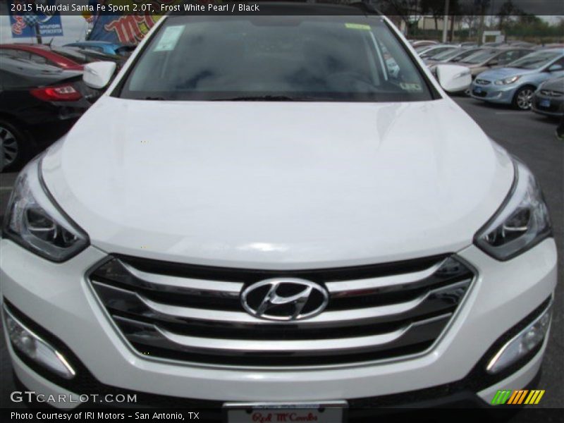 Frost White Pearl / Black 2015 Hyundai Santa Fe Sport 2.0T