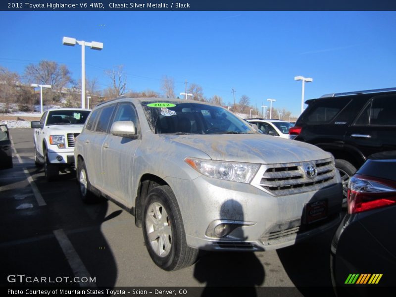 Classic Silver Metallic / Black 2012 Toyota Highlander V6 4WD