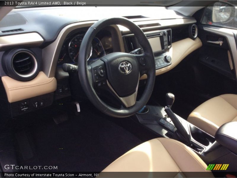 Black / Beige 2013 Toyota RAV4 Limited AWD