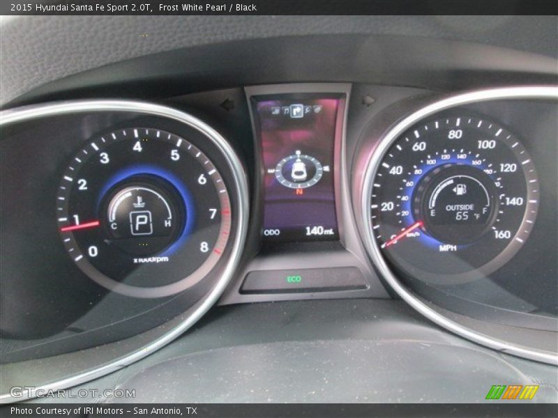 Frost White Pearl / Black 2015 Hyundai Santa Fe Sport 2.0T