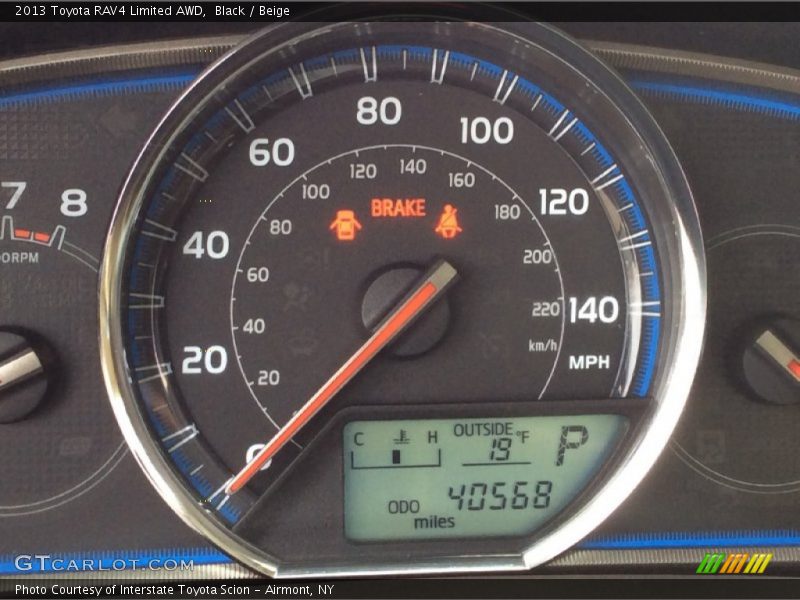Black / Beige 2013 Toyota RAV4 Limited AWD