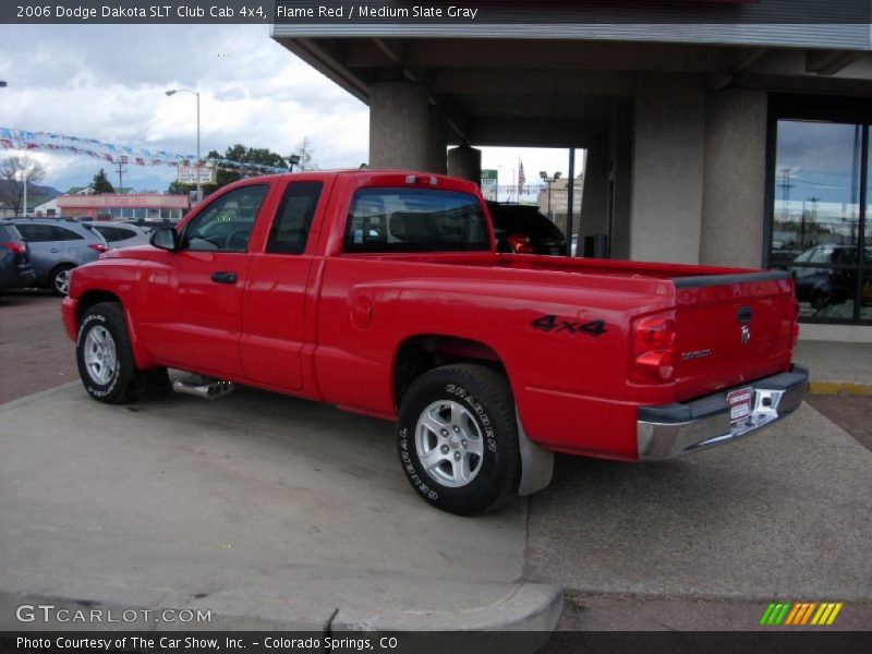 Flame Red / Medium Slate Gray 2006 Dodge Dakota SLT Club Cab 4x4