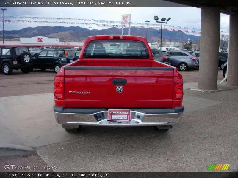 Flame Red / Medium Slate Gray 2006 Dodge Dakota SLT Club Cab 4x4