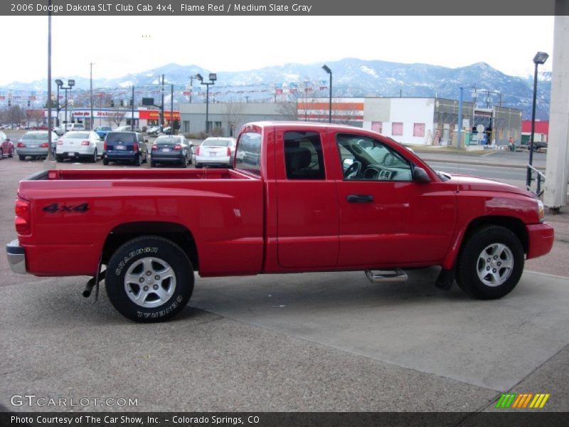Flame Red / Medium Slate Gray 2006 Dodge Dakota SLT Club Cab 4x4