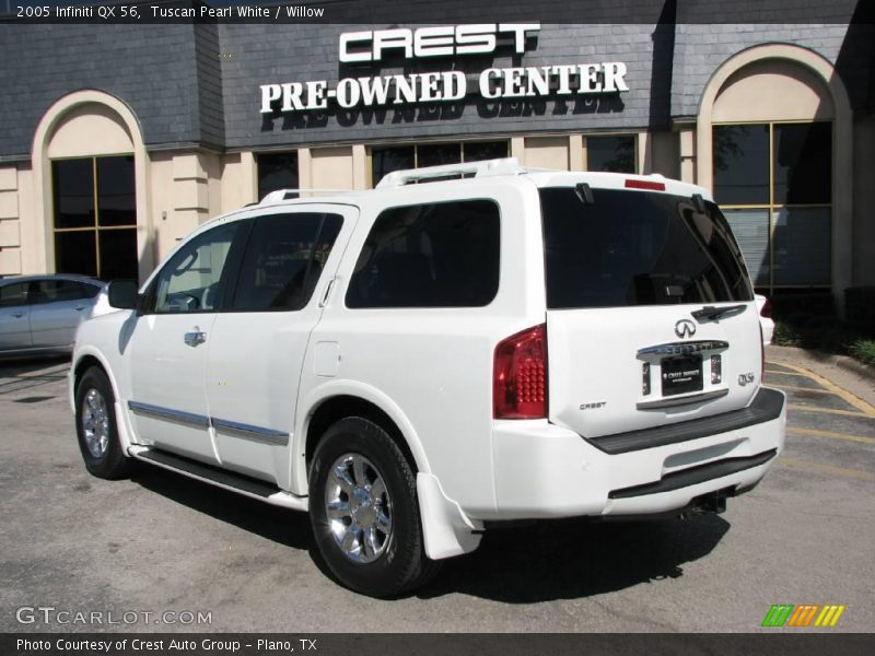 Tuscan Pearl White / Willow 2005 Infiniti QX 56