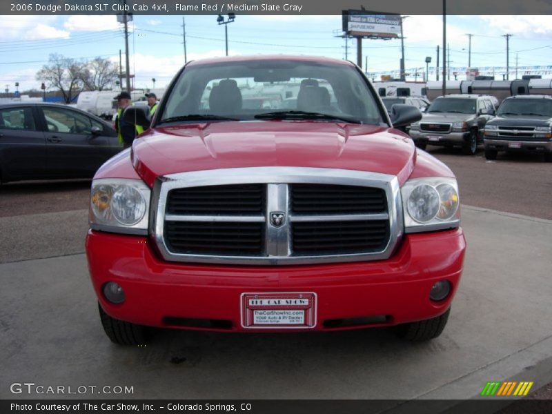 Flame Red / Medium Slate Gray 2006 Dodge Dakota SLT Club Cab 4x4