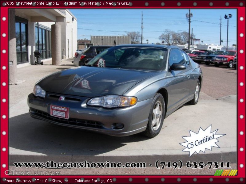 Medium Gray Metallic / Medium Gray 2005 Chevrolet Monte Carlo LS