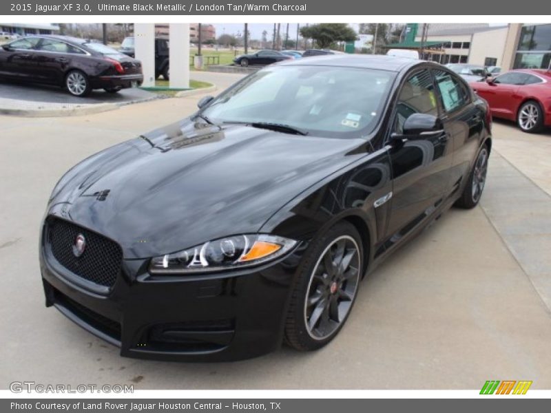 Ultimate Black Metallic / London Tan/Warm Charcoal 2015 Jaguar XF 3.0