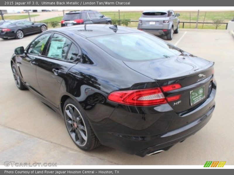 Ultimate Black Metallic / London Tan/Warm Charcoal 2015 Jaguar XF 3.0
