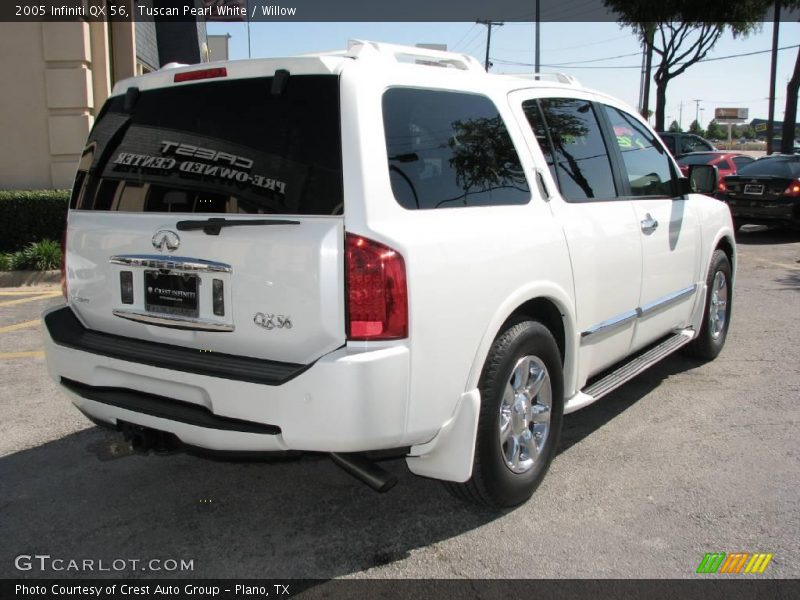Tuscan Pearl White / Willow 2005 Infiniti QX 56