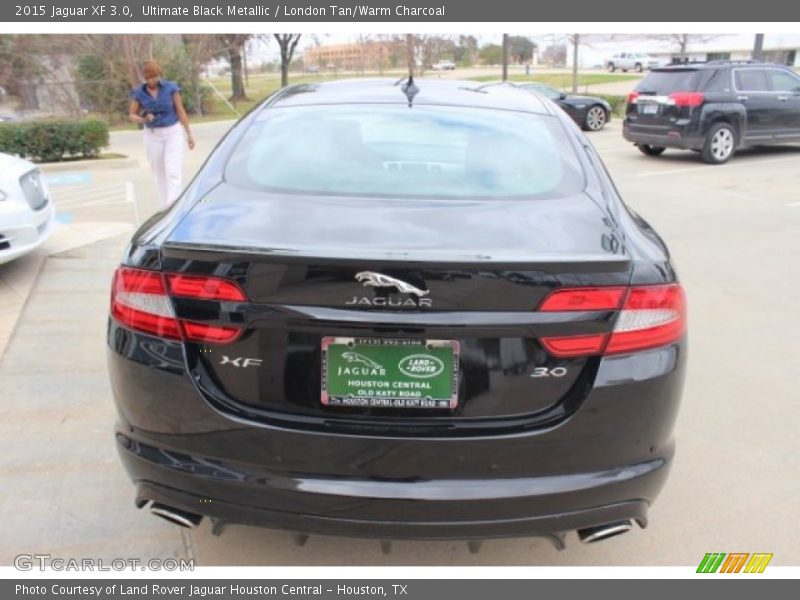 Ultimate Black Metallic / London Tan/Warm Charcoal 2015 Jaguar XF 3.0