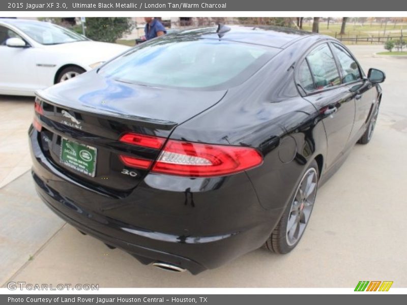 Ultimate Black Metallic / London Tan/Warm Charcoal 2015 Jaguar XF 3.0