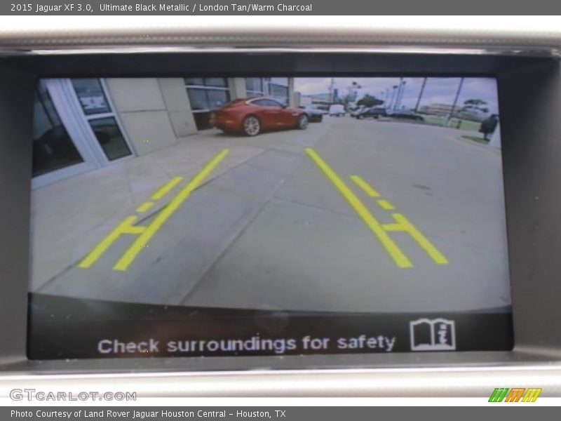 Ultimate Black Metallic / London Tan/Warm Charcoal 2015 Jaguar XF 3.0