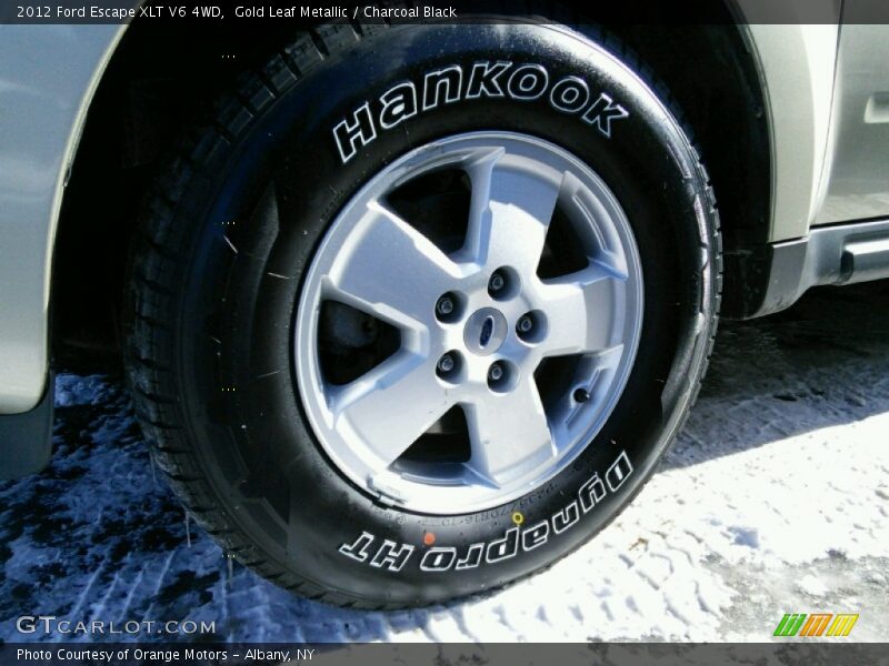 Gold Leaf Metallic / Charcoal Black 2012 Ford Escape XLT V6 4WD