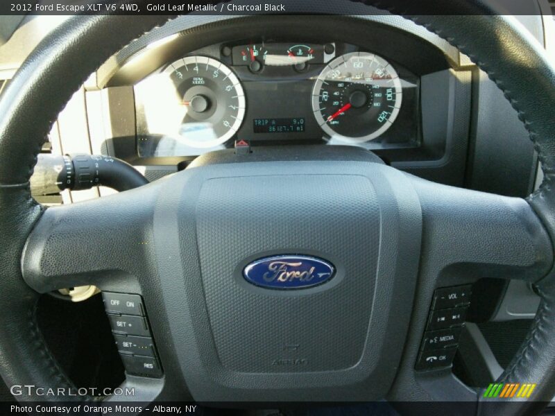 Gold Leaf Metallic / Charcoal Black 2012 Ford Escape XLT V6 4WD