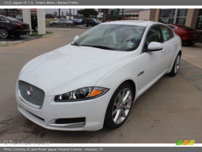 Polaris White / Barley/Truffle 2015 Jaguar XF 3.0