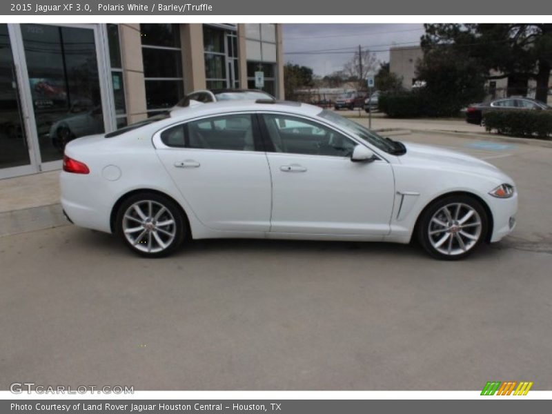 Polaris White / Barley/Truffle 2015 Jaguar XF 3.0