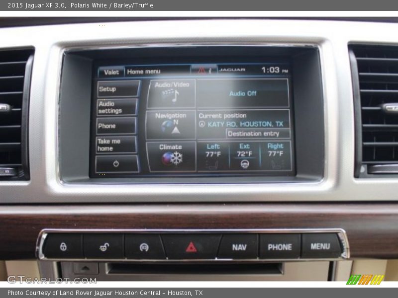 Polaris White / Barley/Truffle 2015 Jaguar XF 3.0